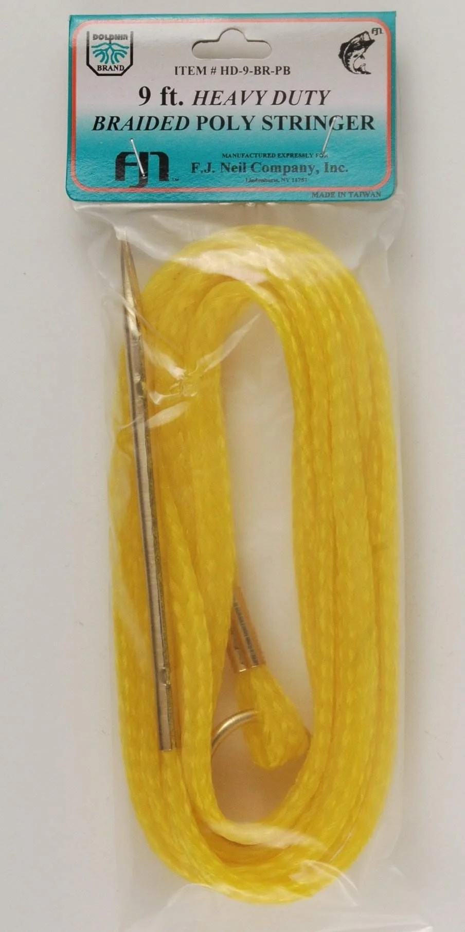 Dolphin HD-9-BR-PB HD Stringer 9' Brass Needle and Ring Yellow