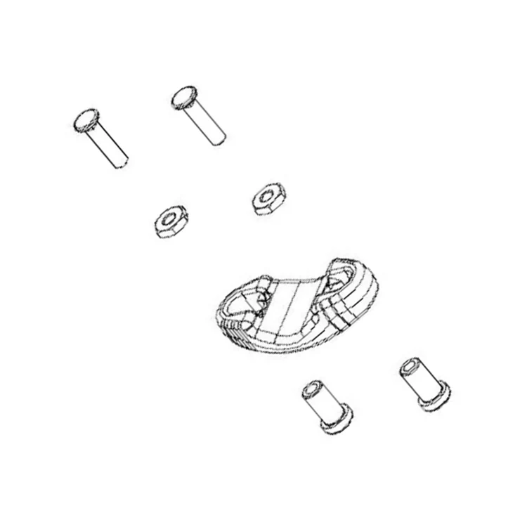 Penn Part 033CFTHIILD2 SKU#1580218 Rod Clamp Kit - Clamp+Studs+Nuts