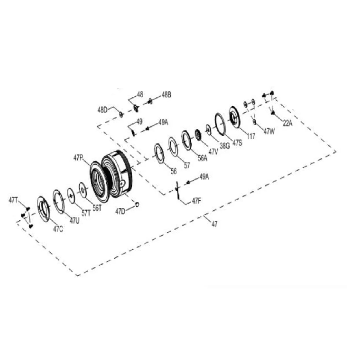 Penn Part 047 SLA4500 Sku#1419002 Spool
