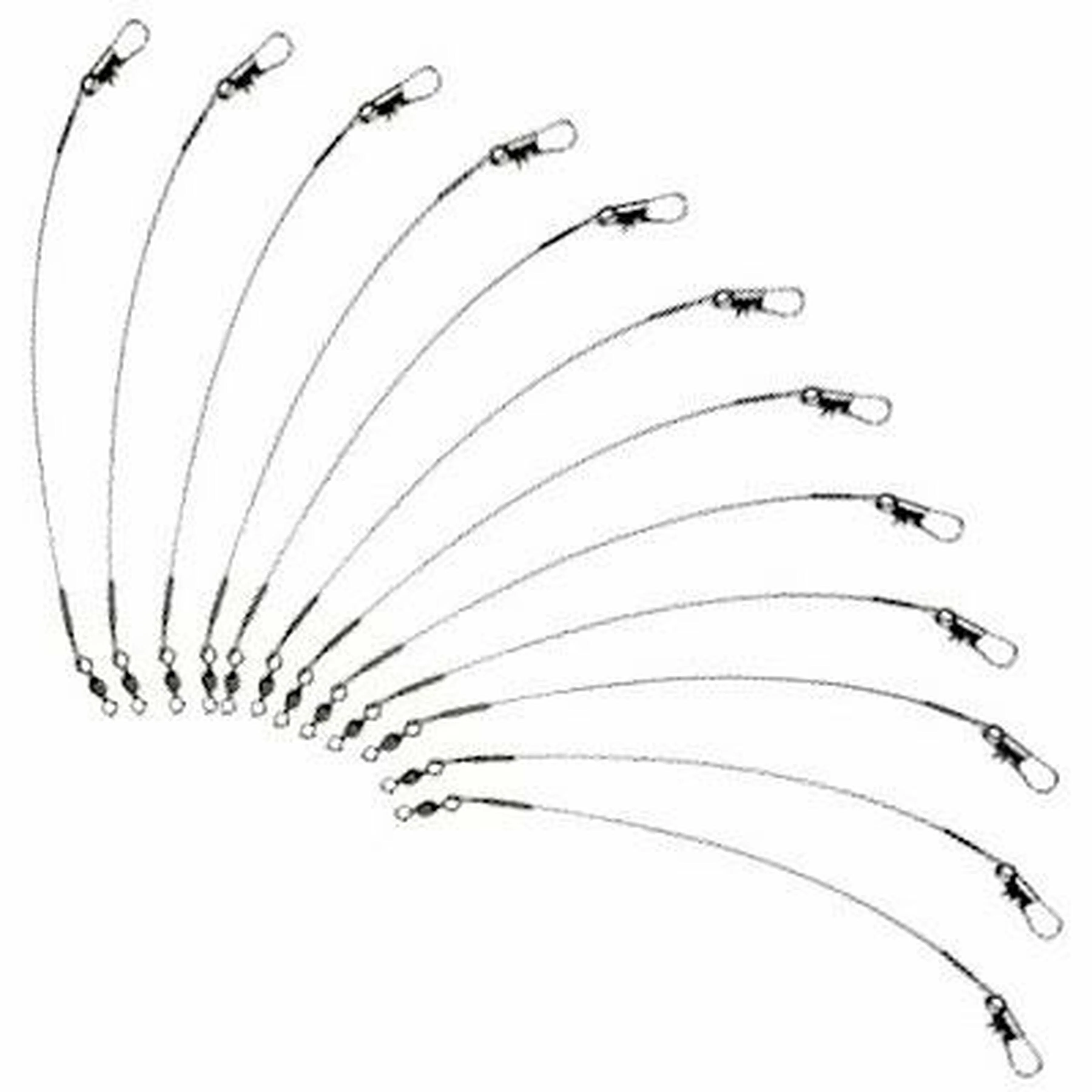 Plastilite Black Nylon Coated Wire Leader