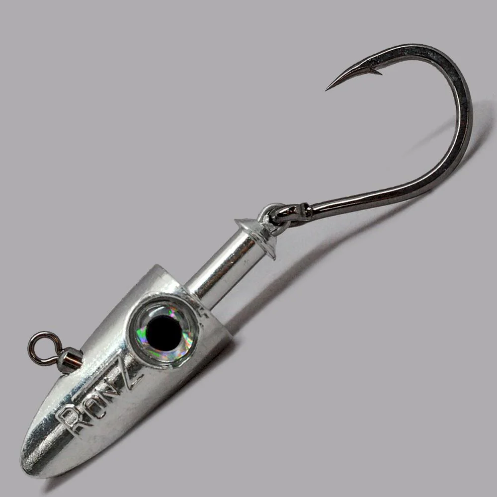 RonZ Big Game Jig Heads with Swing Hook