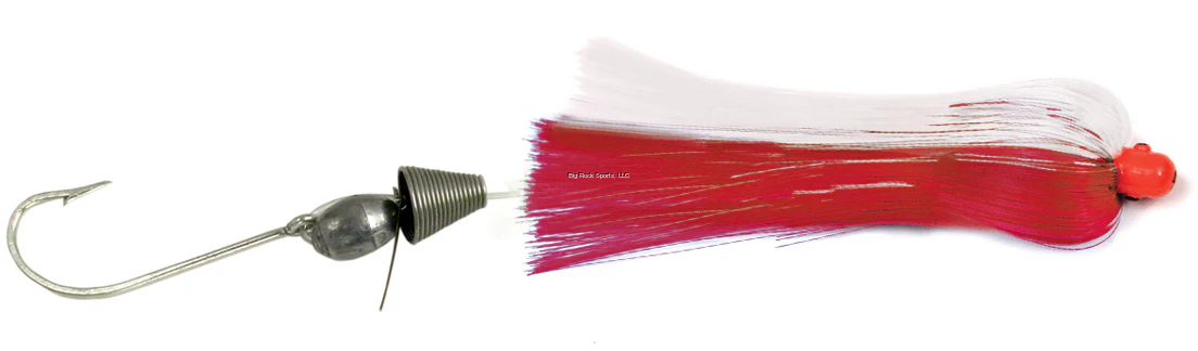 Sea Striker SSBH14RW Ballyhoo Rig, 1/4 oz Head, 1/2 oz Egg Lead, 7/0 Hook, Red/White
