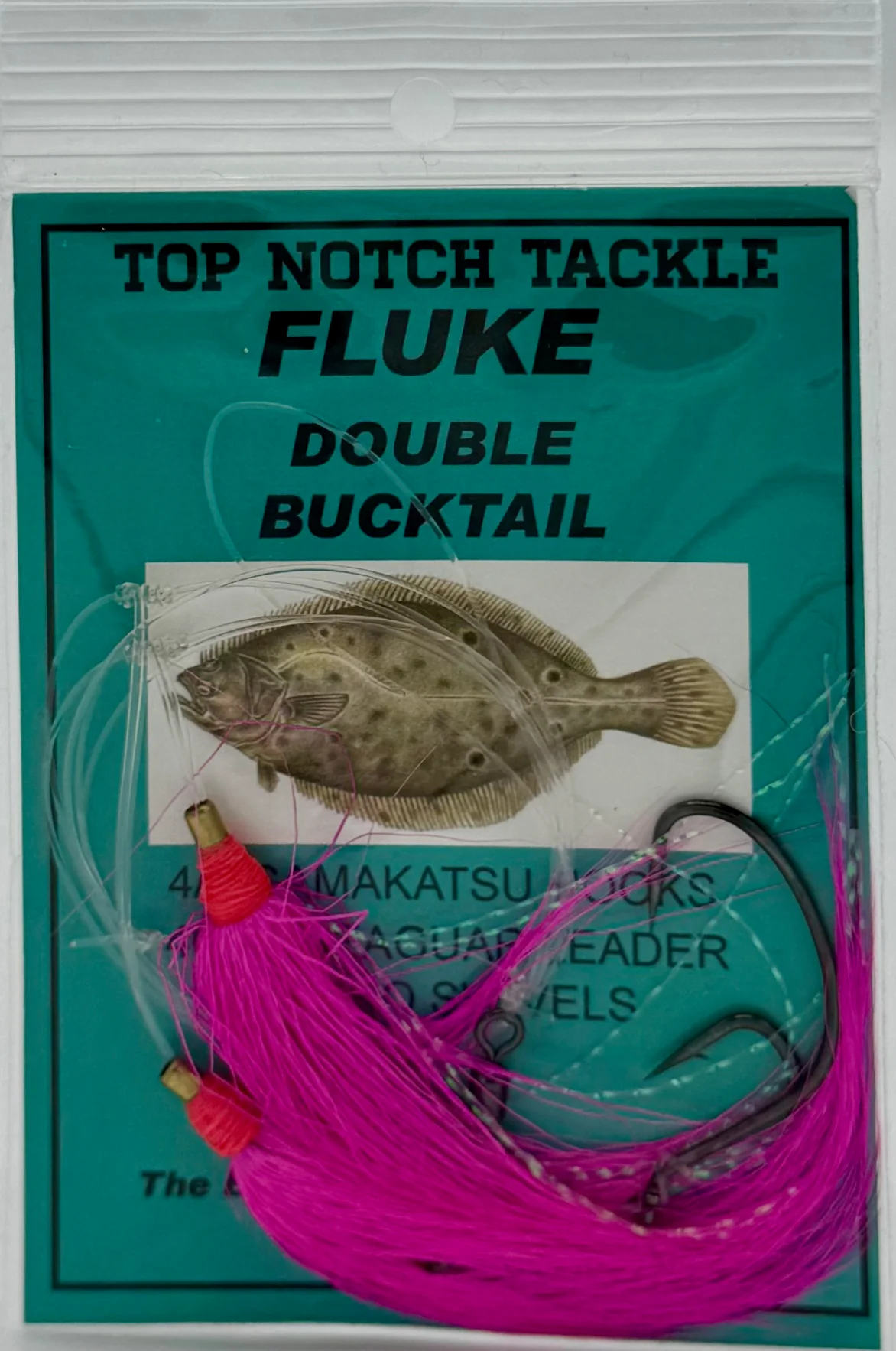 Top Notch Tackle Double Bucktail Fluke Rig - Image 2
