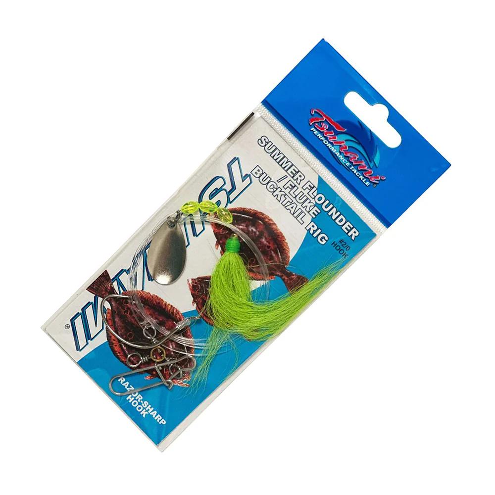 Tsunami TS-4559 Fluke Spinner Rigs with Bucktail